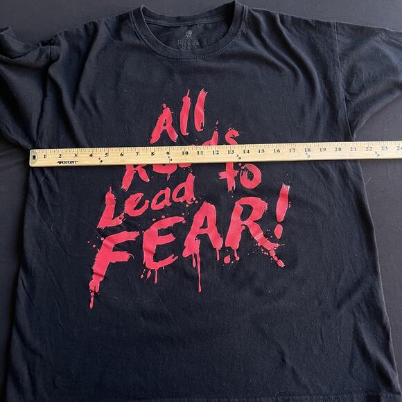 Halloween Horror Nights Shirt Mens Large Universal Studios Back Print Fear Tee - Picture 6 of 9